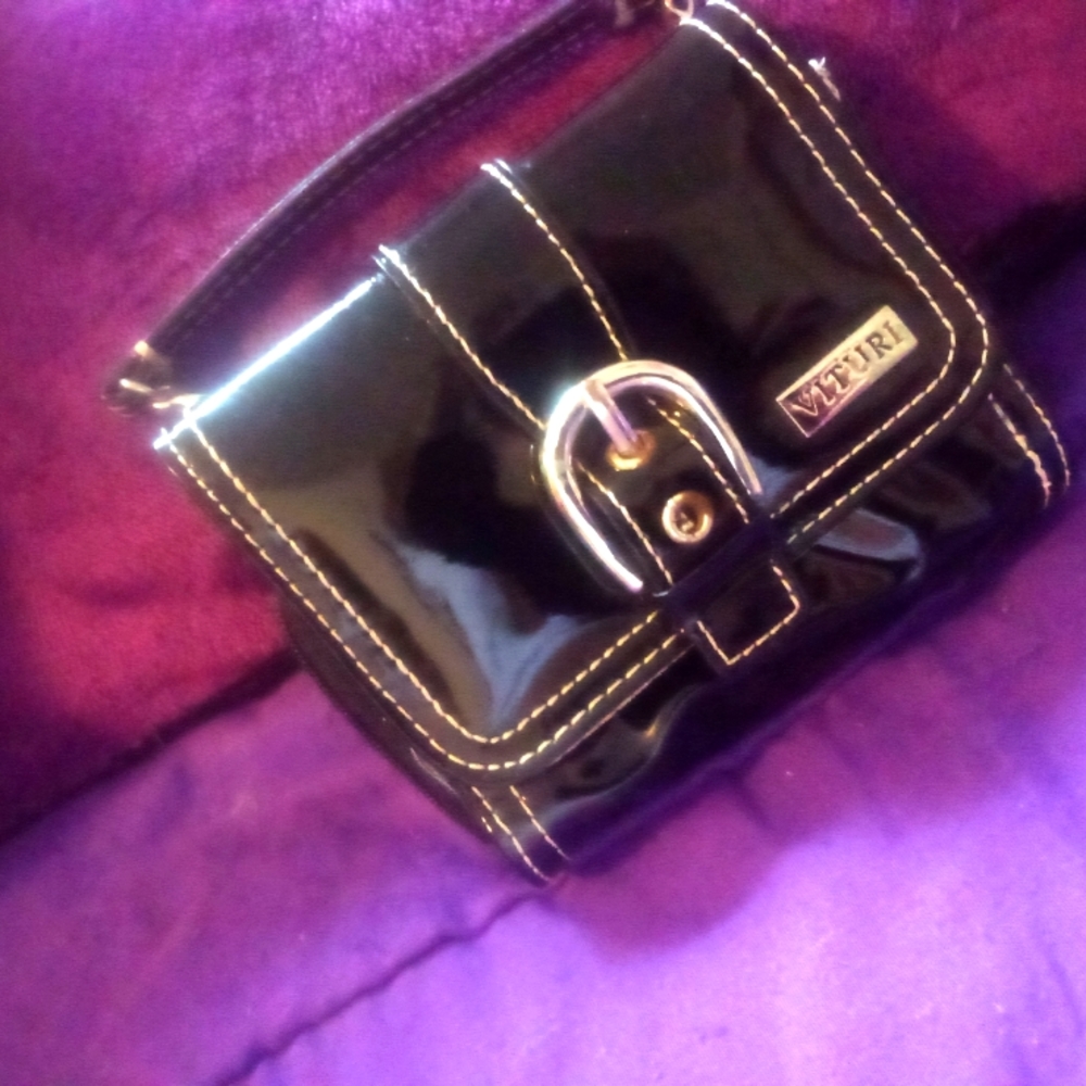 Black Mini Faux Leather purse